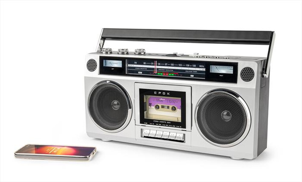 Immagine del prodotto BIG BEN - GHETTO BLASTER: SPEAKER BLUETOOTH STEREO VINTAGE C-Bianco