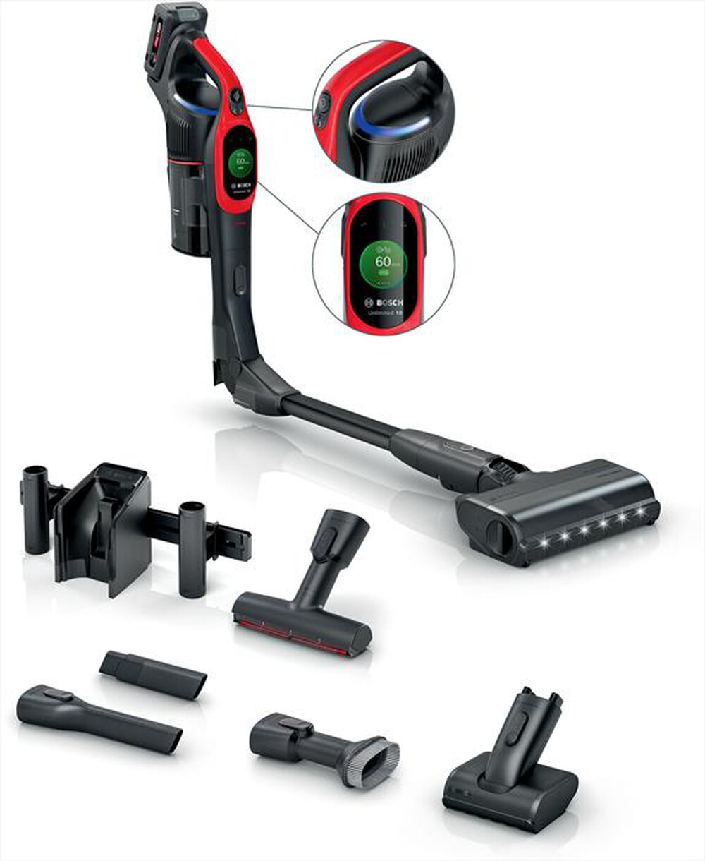 "BOSCH - Aspirapolvere ricaricabile BCS1041PET-Black,Red"