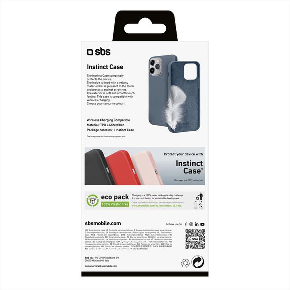 "SBS - Cover Instinct TEINSTIP1467PB iPhone 14 Pro Max-Blu"