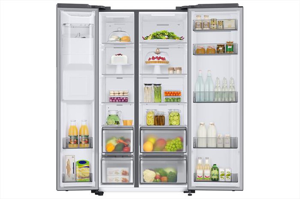 "SAMSUNG - Frigorifero side by side RS68CG882ES9EF Classe E-METAL INOX"