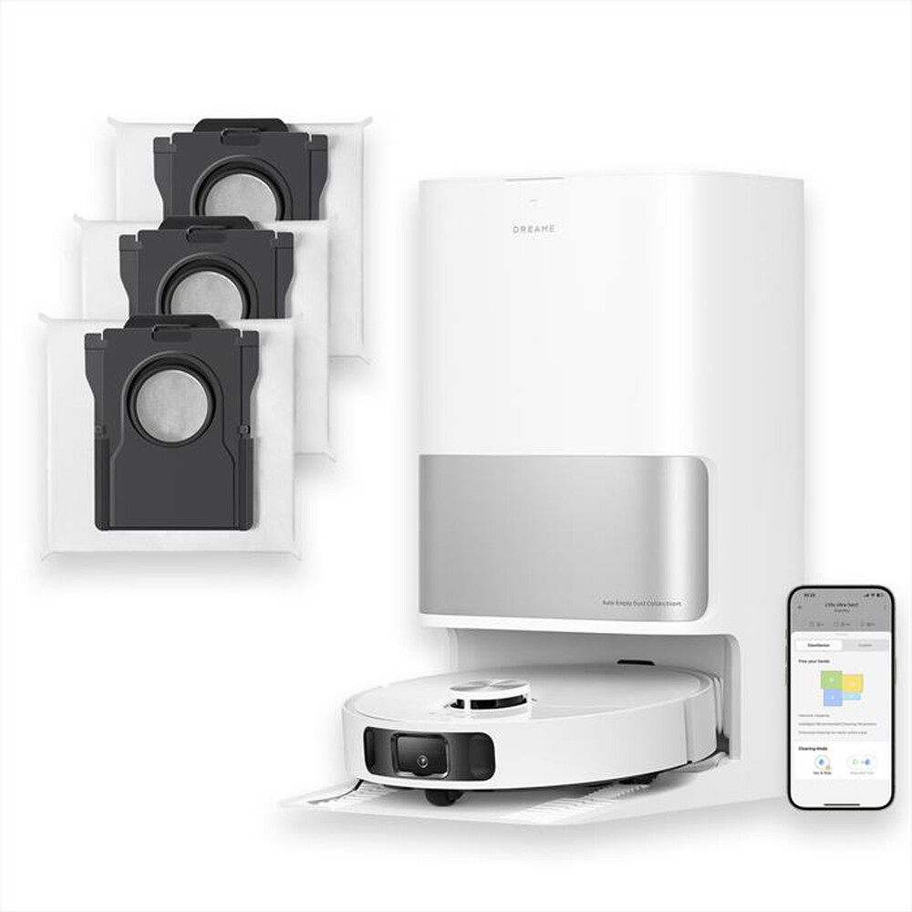 DREAME - Robot L10s Ultra Gen2 Combo VM Extra Bags-Bianco / Argento