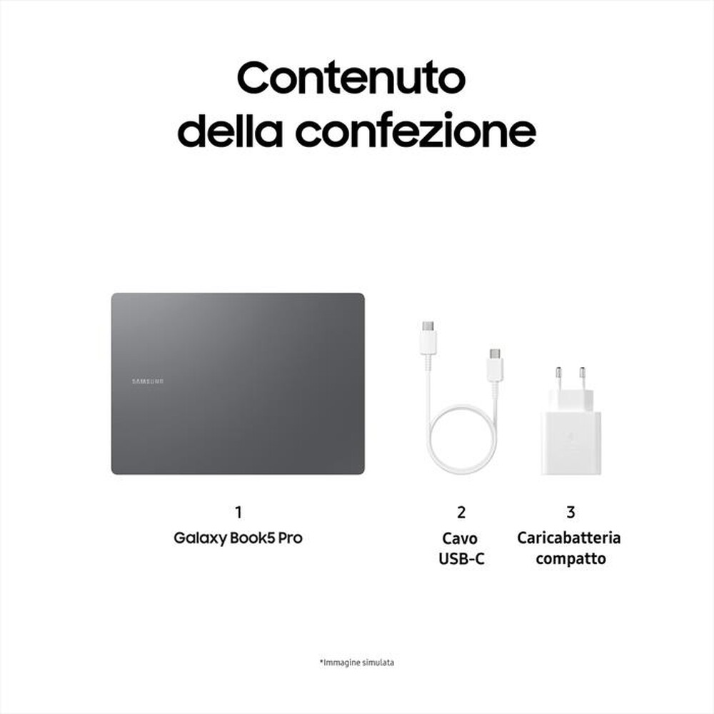 Immagine del prodotto SAMSUNG - GALAXY BOOK5 PRO 14"-Gray