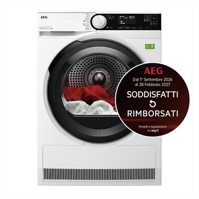 AEG - Asciugatrice TR8BGH38YA 8Kg Classe A-Bianco