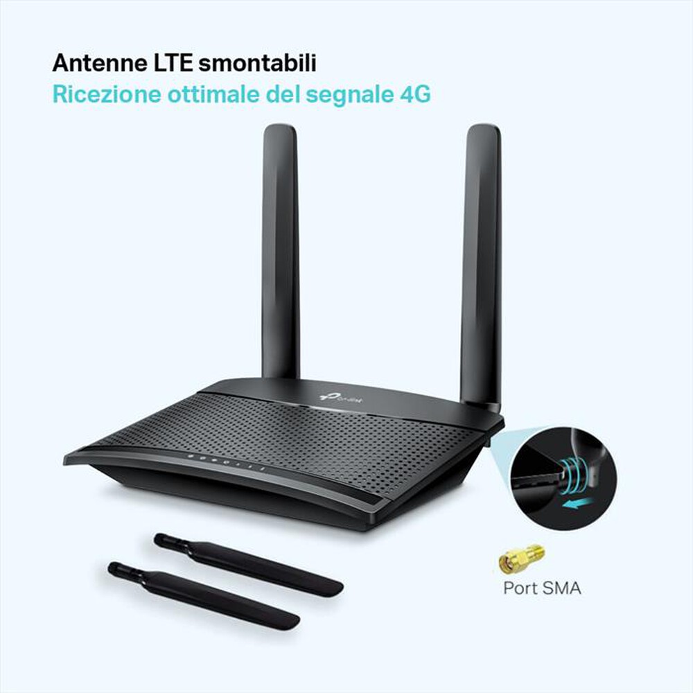 "TP-LINK - TL-MR100 - ROUTER 4G FINO A 150MBPS - WI-F"