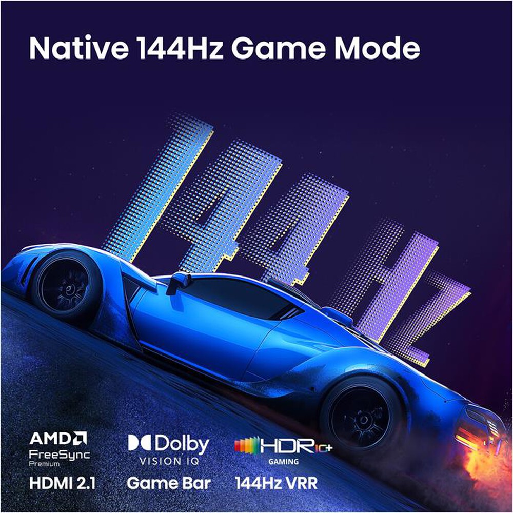 Immagine del prodotto HISENSE - Smart TV 100" QLED 4K 100E7S PRO 144Hz-NERO