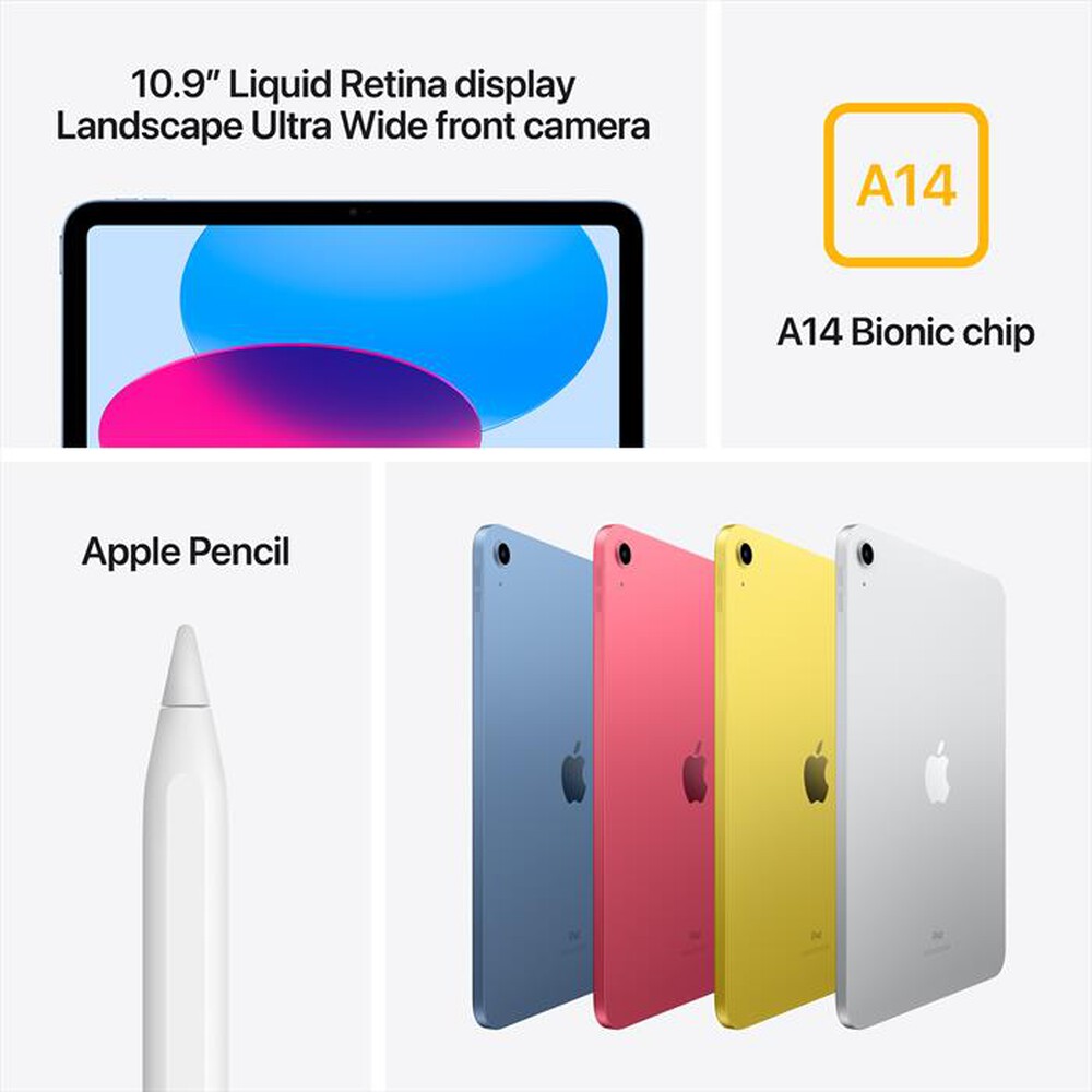 "APPLE - iPad 10.9 Wi-Fi 64GB-Argento"