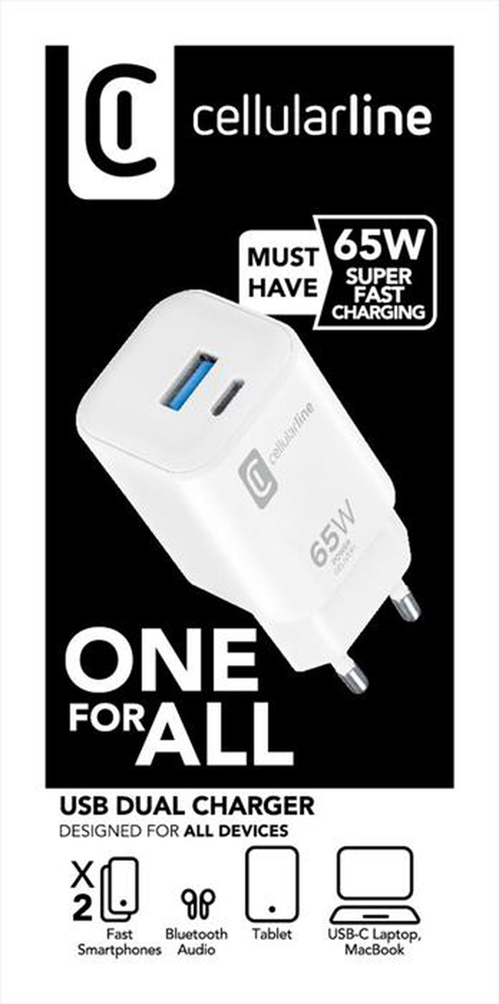 Immagine del prodotto CELLULARLINE - DUAL CHARGER-White