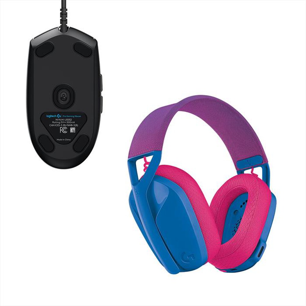 "LOGITECH - Cuffie gaming G435 LIGHTSPEED-Bianco/Nero"