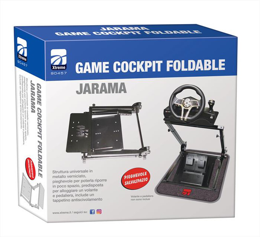 "XTREME - GAME COCKPIT FOLDABLE JARAMA-NERO"