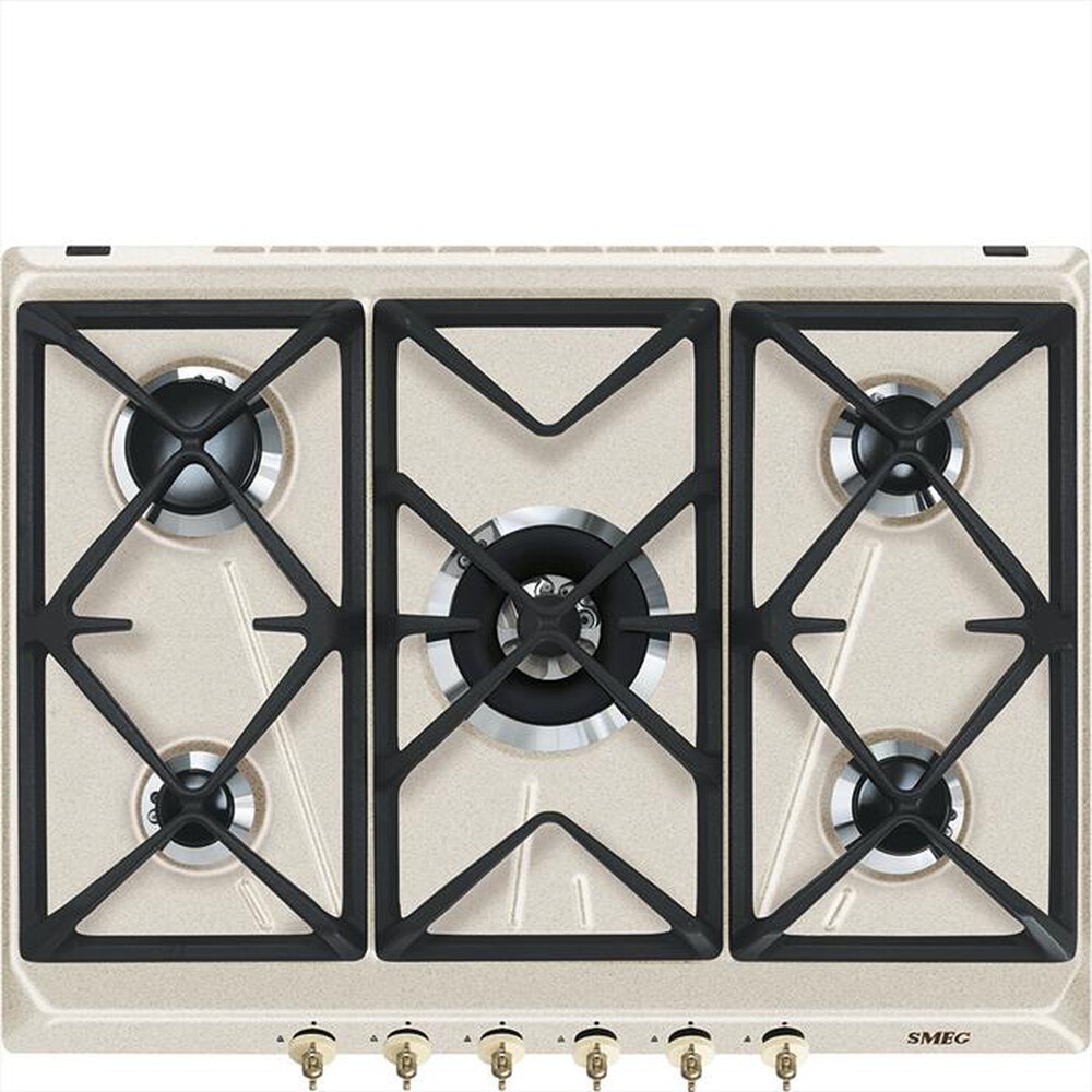"SMEG - Piano cottura a gas SRV876AVOGH2 68,5cm-Avena"