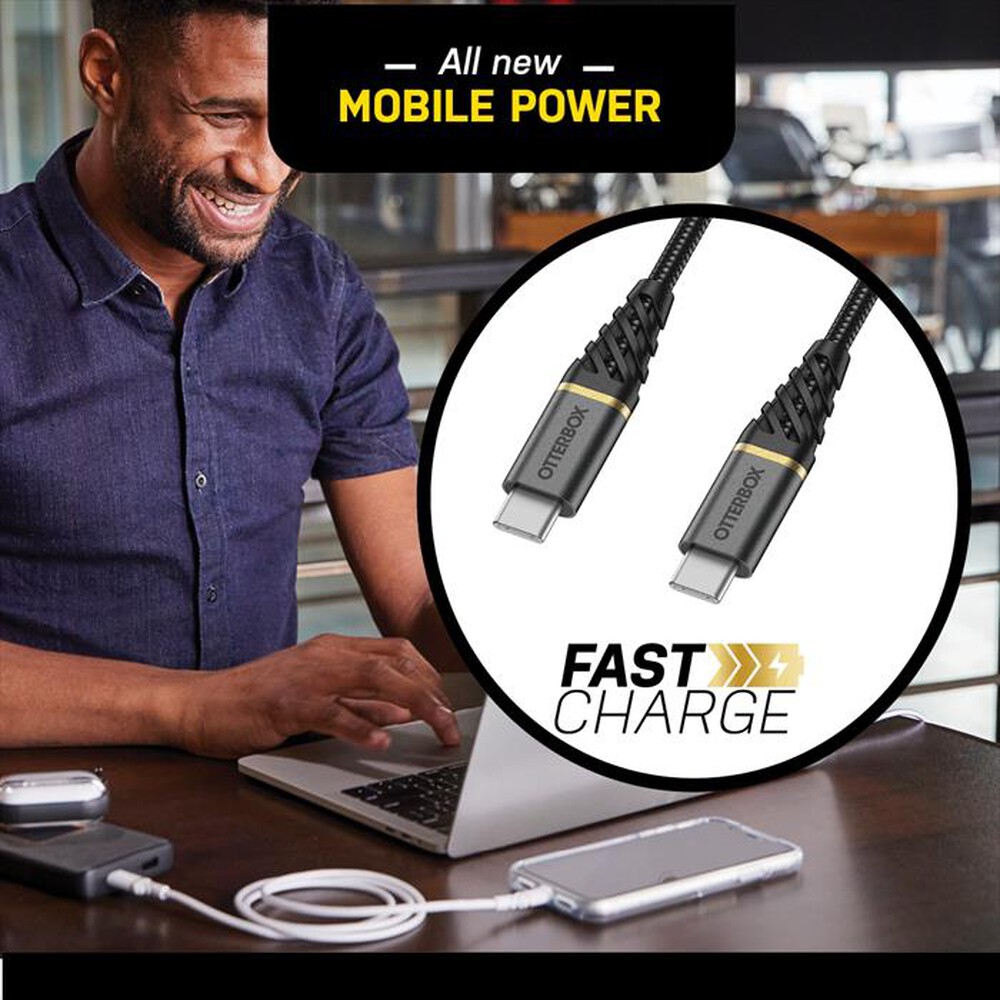 "OTTERBOX - CAVO PREMIUM USB-C A USB-C 1M-BIANCO"