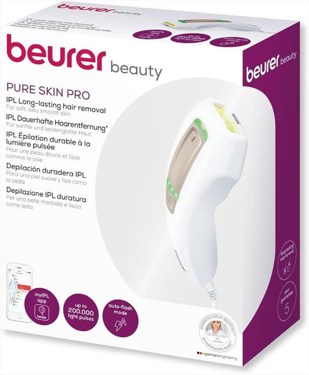 "BEURER - IPL 5500 PURE SKIN PRO epilatore a luce pulsata-Bianco"