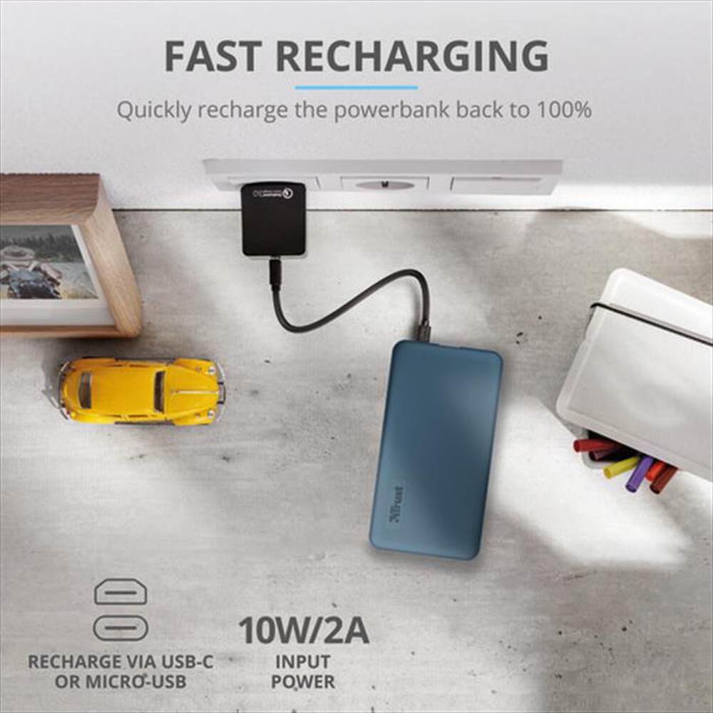 Immagine del prodotto TRUST - PRIMO POWERBANK 5.000 BLUE-Blue