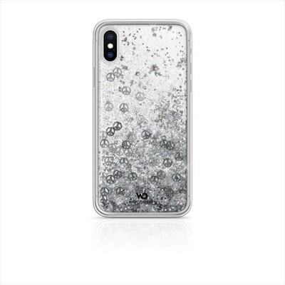 WHITE DIAMOND - 1370SPK14 COVER IPHONE XS/IPHONE X-Trasparente Nero