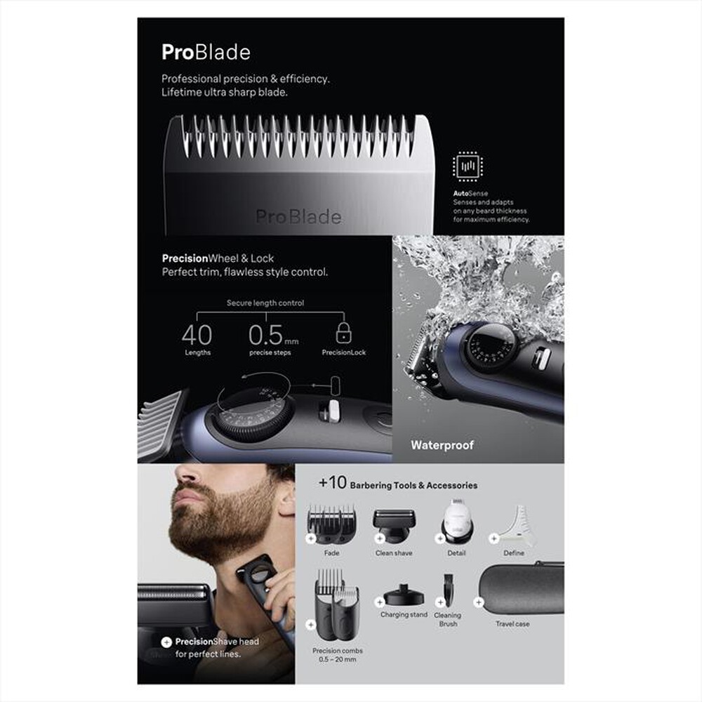 "BRAUN - Regolabarba BT 7540-BLU"