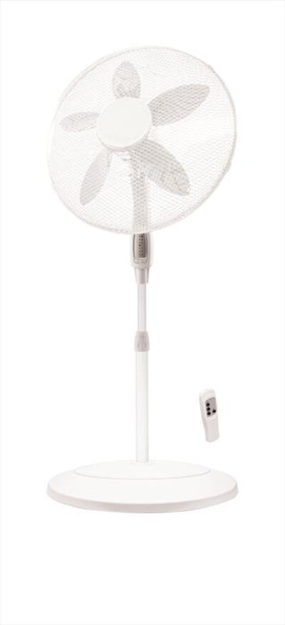 LUCEQUADRA - BIANCO 45 VENTILATORE TERRA CON TIMER, TELECOMANDO