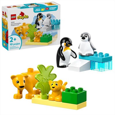 LEGO - DUPLO Famiglie di animali: pinguini e leoni-10442-Multicolore