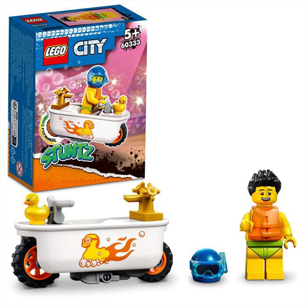 "LEGO - CITY STUNT BIKE VASCA DA BAGNO - 60333-Multicolore"