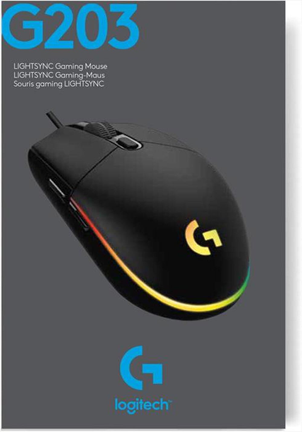"LOGITECH - G203 LIGHTSYNC-Nero"