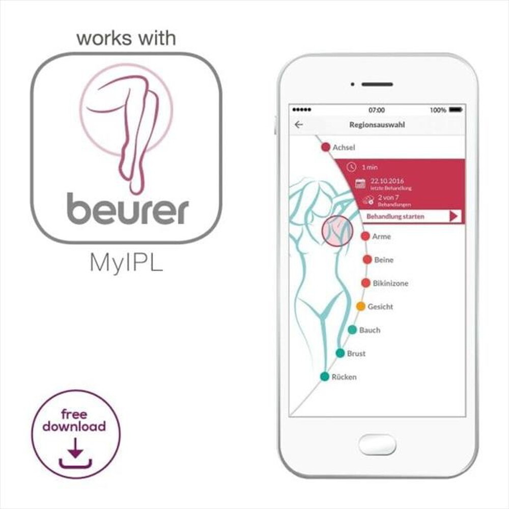 "BEURER - IPL 5500 PURE SKIN PRO epilatore a luce pulsata-Bianco"