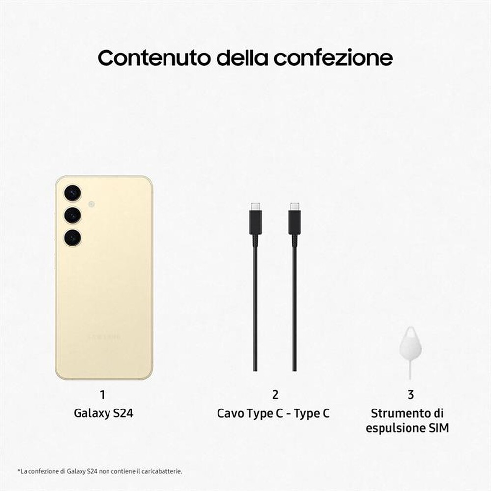 Immagine del prodotto SAMSUNG - GALAXY S24 256GB-Amber Yellow