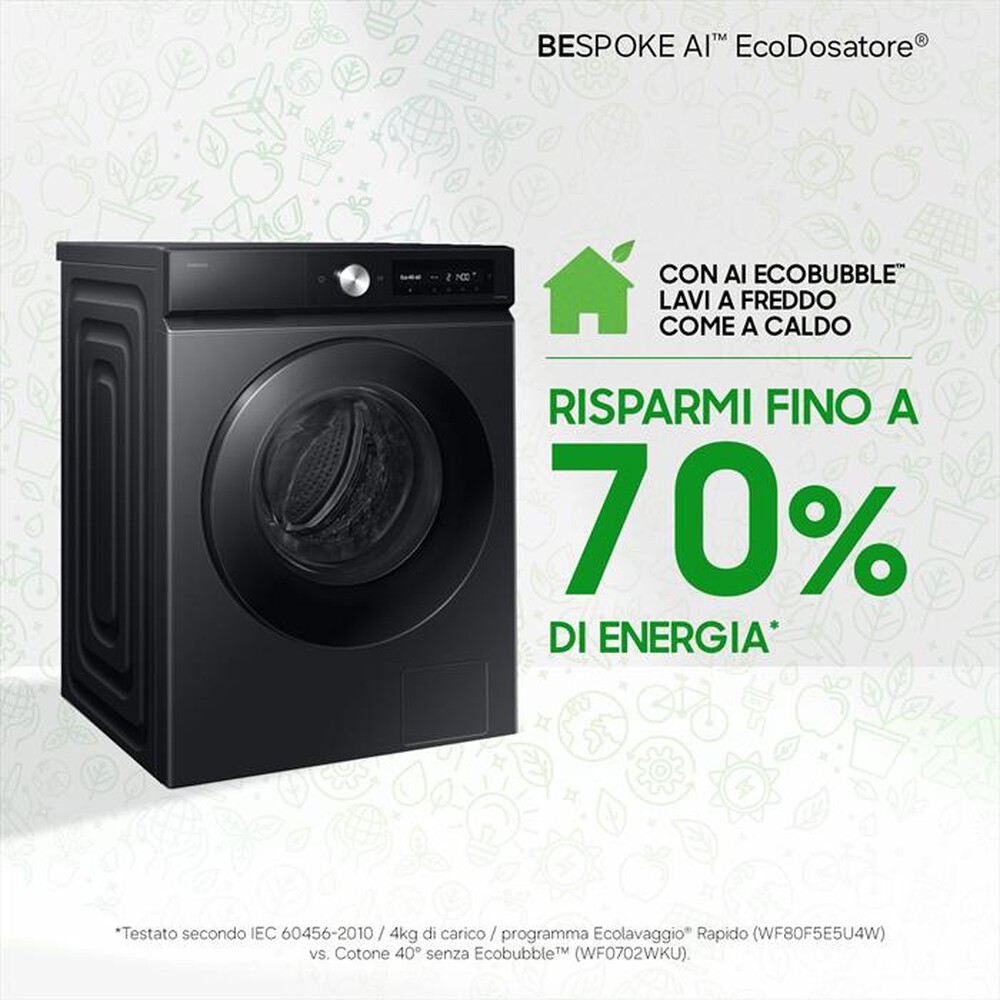 Immagine del prodotto SAMSUNG - Lavatrice WW11DB7B94GBU3 11 Kg Classe A-NERO