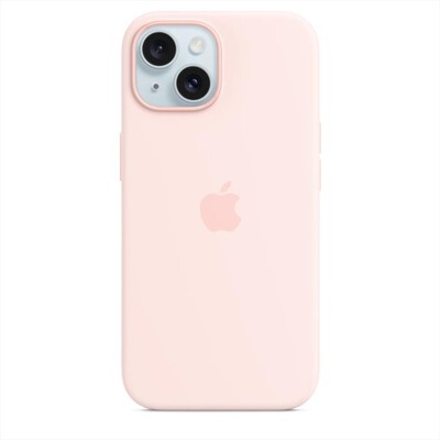 APPLE - Custodia MagSafe silicone iPhone 15-Rosa confetto