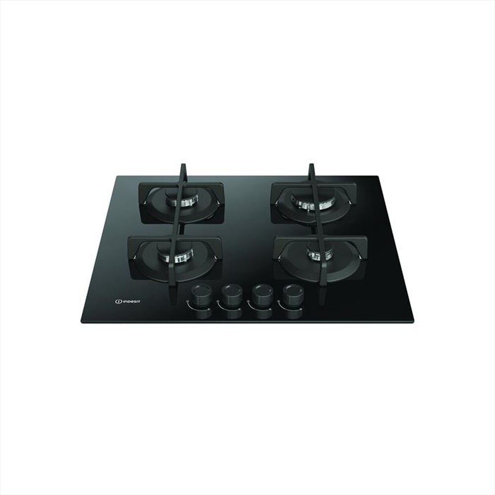 Immagine del prodotto INDESIT - ING 61 T/BK 1 PIANO GAS VETRO NERO 60CM