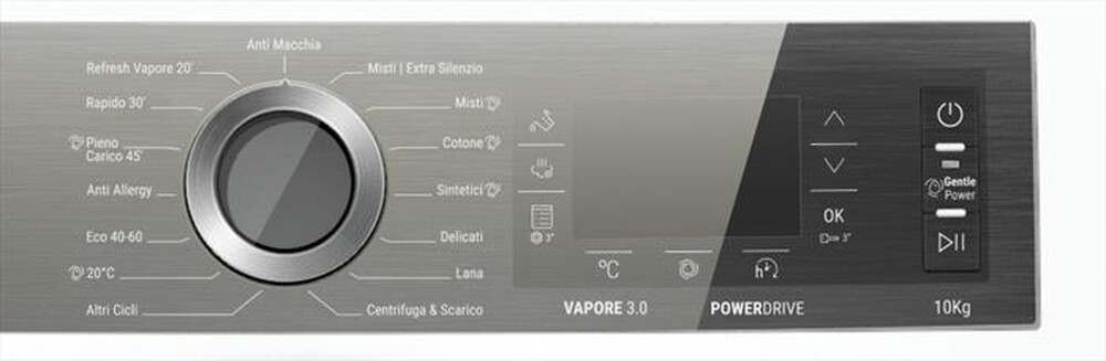 "HOTPOINT ARISTON - Lavatrice GENTLE POWER H8 W046WB IT 10 Kg Classe A-Bianco"