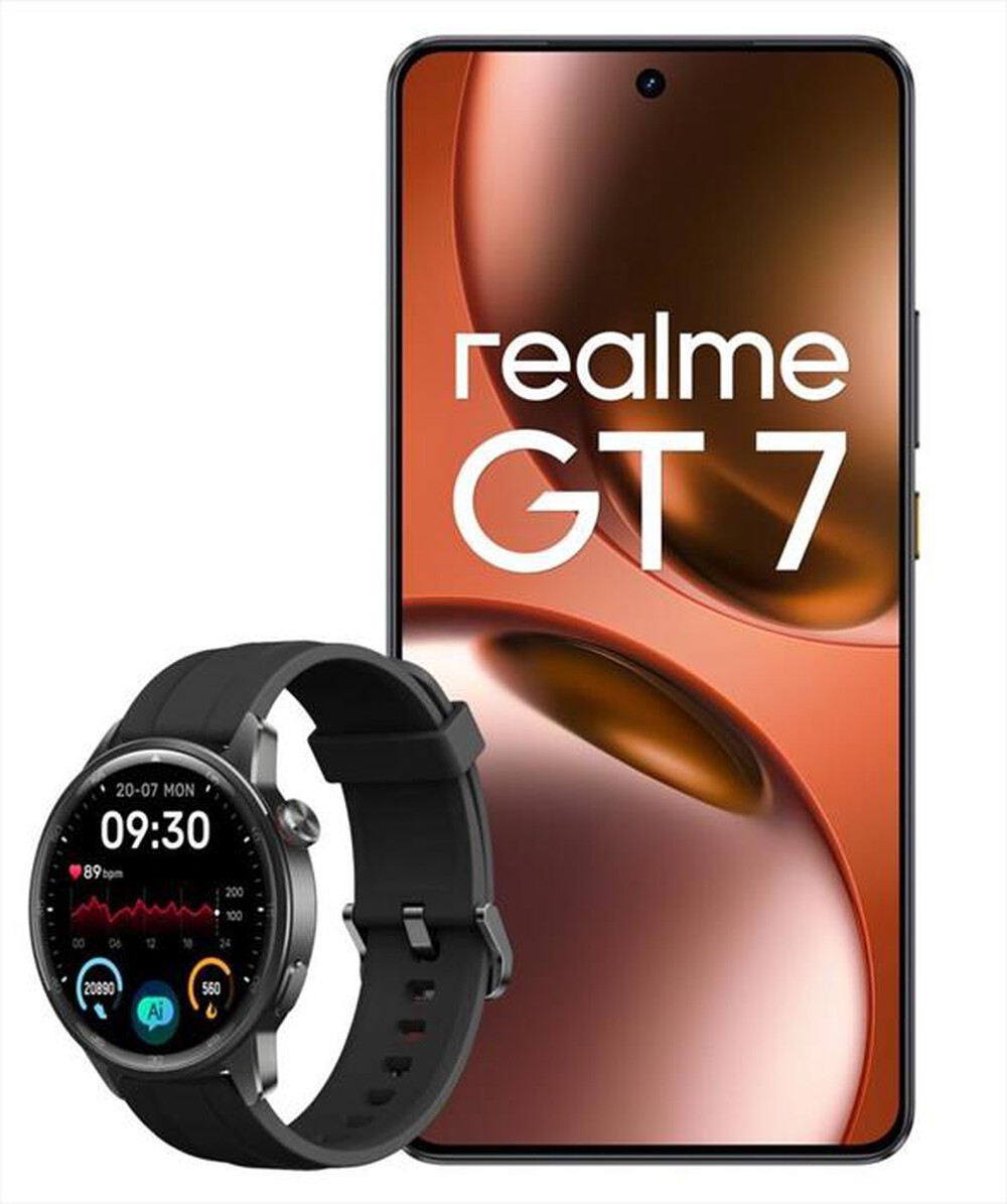 Immagine del prodotto REALME - Smartphone REALME BUNDLE GT7 5G (512GB 12GB)-ICE SENSE BLACK