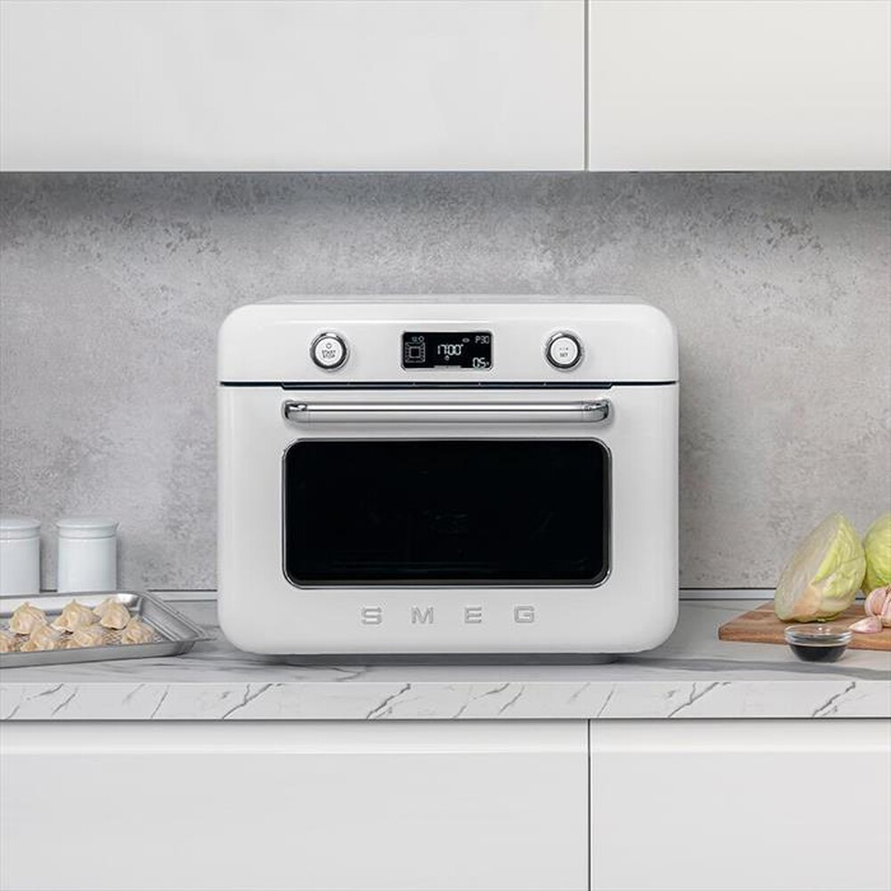 "SMEG - Forno combinato a vapore da appoggio COF01WHEU-Bianco"