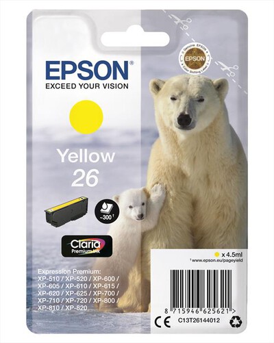EPSON - C13T26144022-Giallo