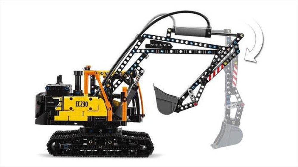 "LEGO - AUTOCARRO VOLVO FMX ESCAVATORE ELETTRI EC230-42175-Multicolore"