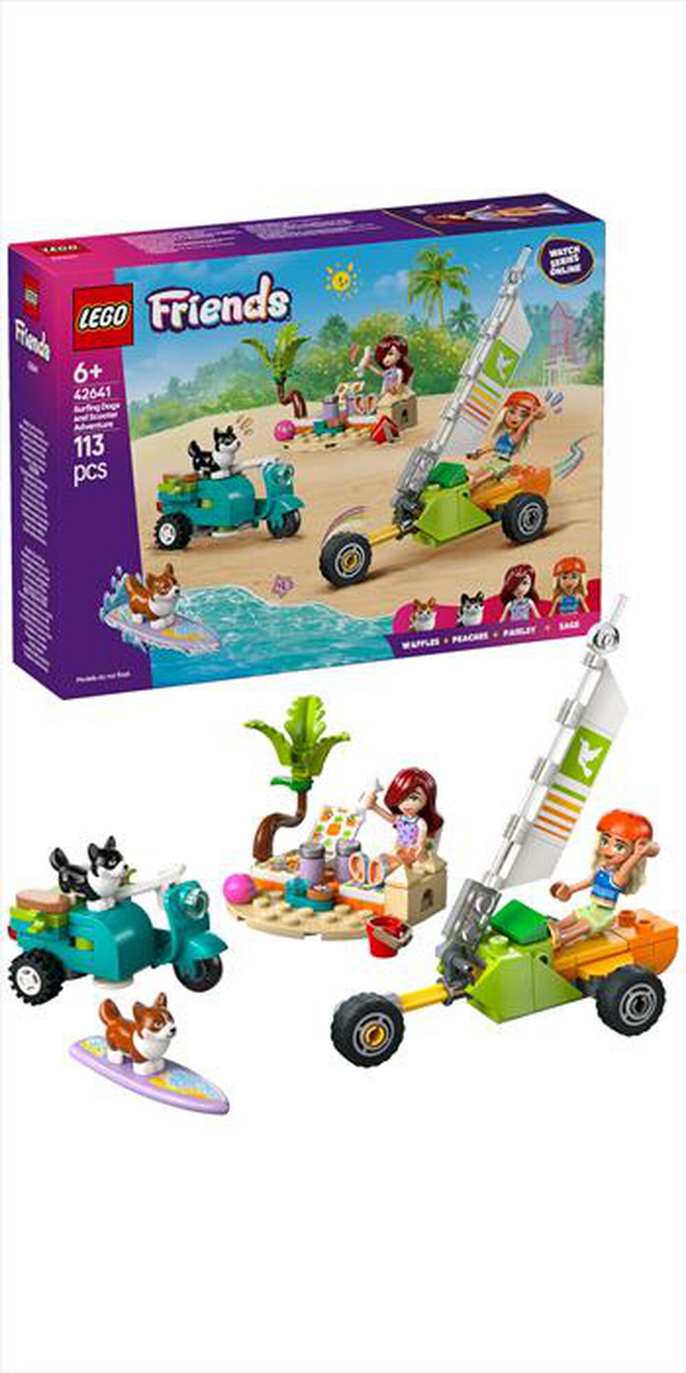 Immagine del prodotto LEGO - FRIENDS Avventure canine windskate e sidecar 42641