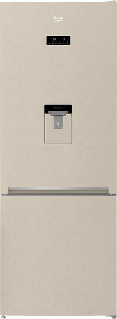 BEKO - Frigorifero combinato RCNE560E40DBN Classe E 560lt-Sabbia Marmorizzato