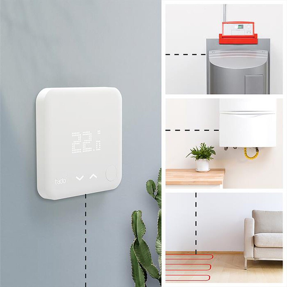 "TADO - TERMOSTATO SMART KIT V3+ E 1 VALVOLA BASIC-Bianco"