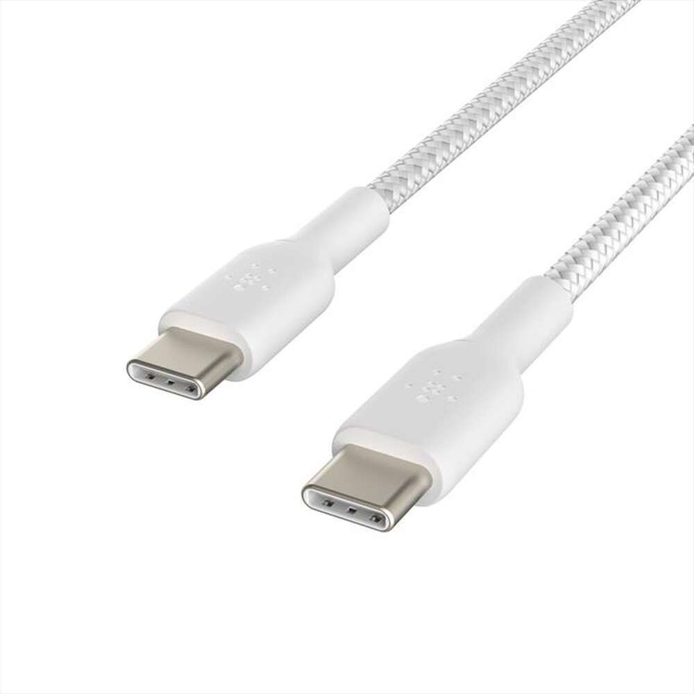 "BELKIN - CAVO INTRECCIATO PVC USB-C TO USB-C 2M TWIN PACK-bianco"