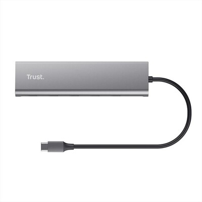 TRUST - Cuffie over-ear HALYX 5 PORT USB-C HUB-Grey