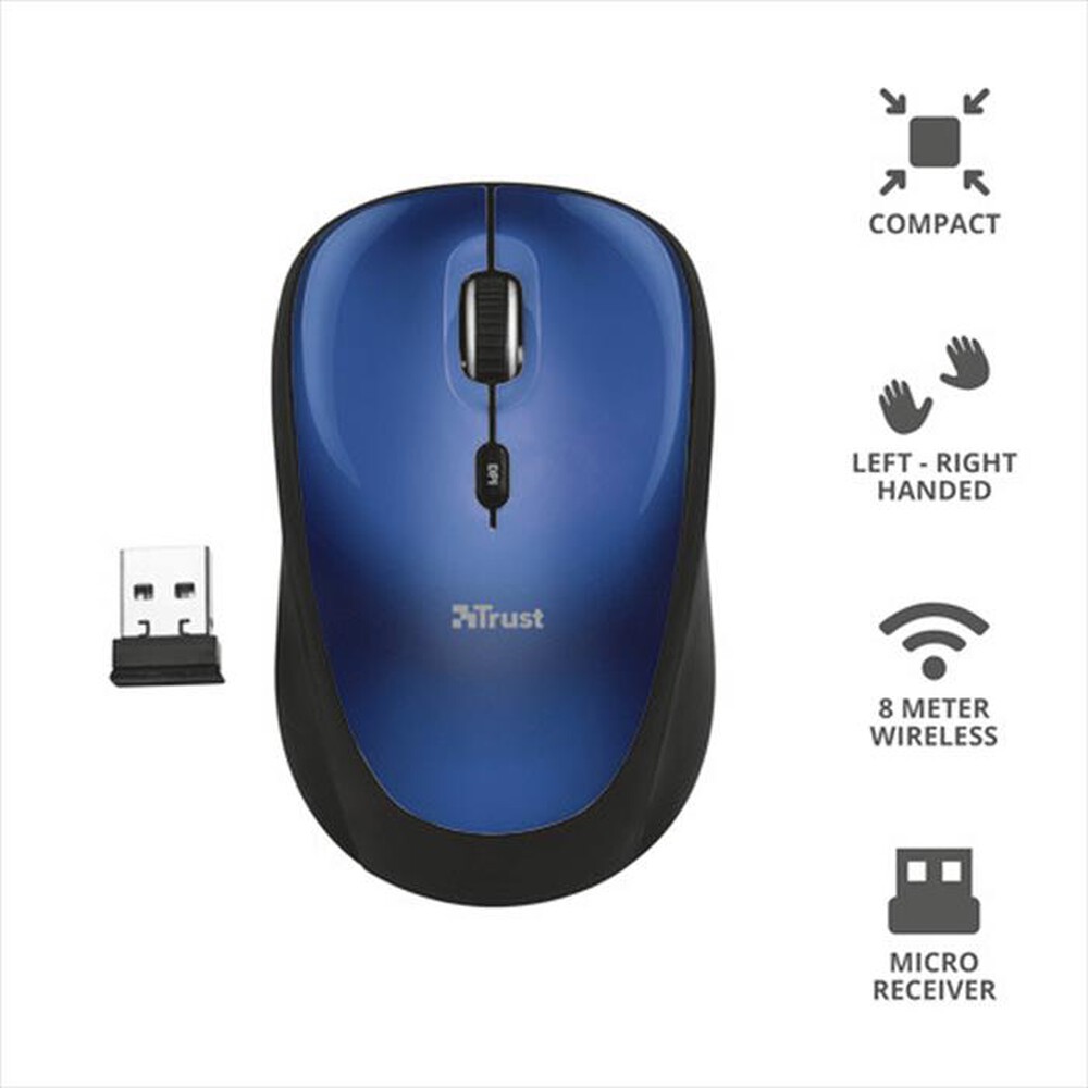 "TRUST - Mouse Wireless 19663-TRS - Blue"