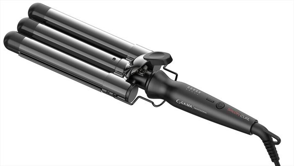 GAMA - Ferro per capelli TRIFERRO SALON CURL-Black
