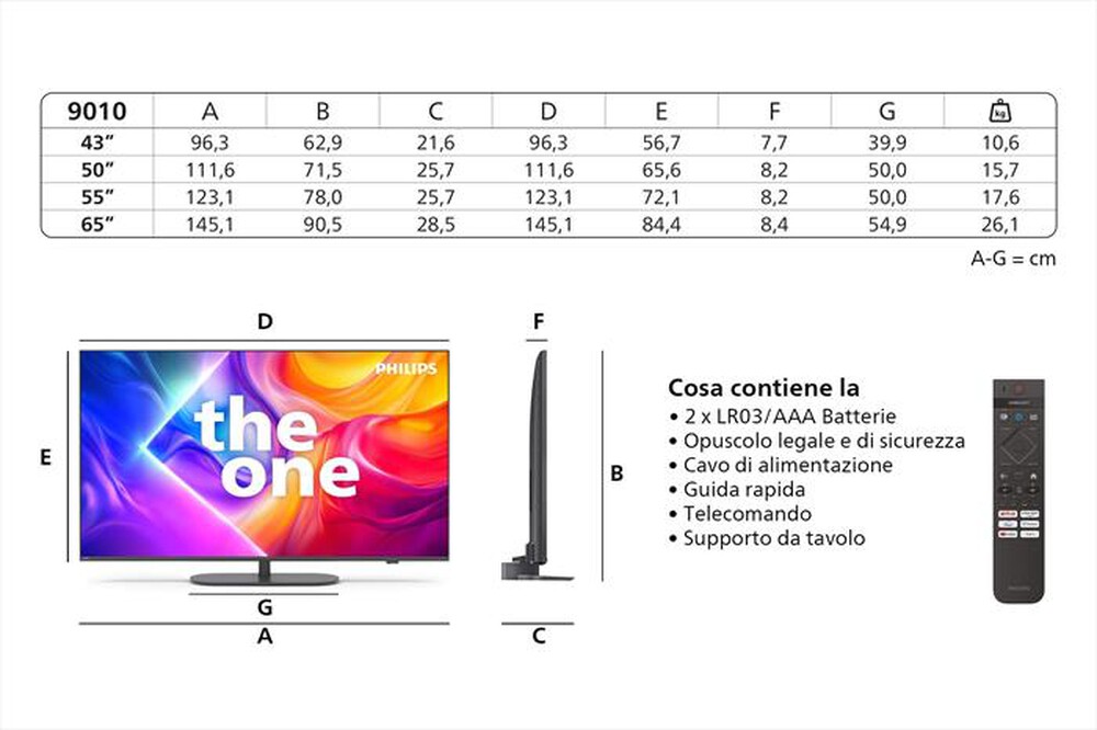 "PHILIPS - Smart TV Q-LED UHD 4K 43\" 43PUS9010/12-Black"