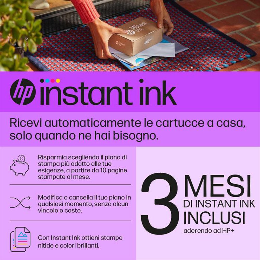 "HP - ENVY 6030E 3 MESI DI INCHIOSTRO CON HP+-Cement"