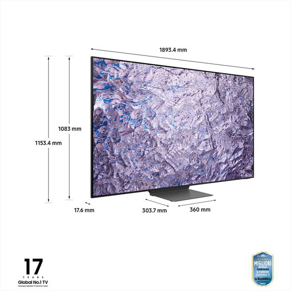 "SAMSUNG - Smart TV NEO QLED 8K UHD 85\" QE85QN800CTXZT-TITAN BLACK"