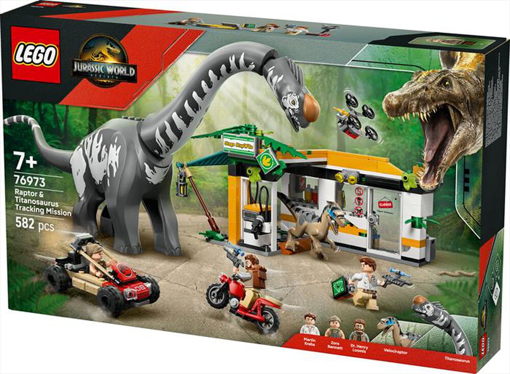 Immagine del prodotto LEGO - JURASSIC WORLD Ricerca Raptor e Titanosauro 76973