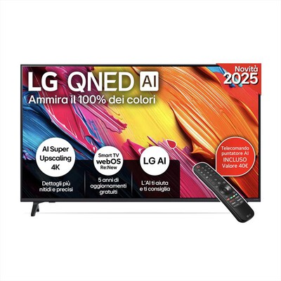 LG - Smart TV MINI LED UHD 4K 65" AI 65QNED70A6A-Nero