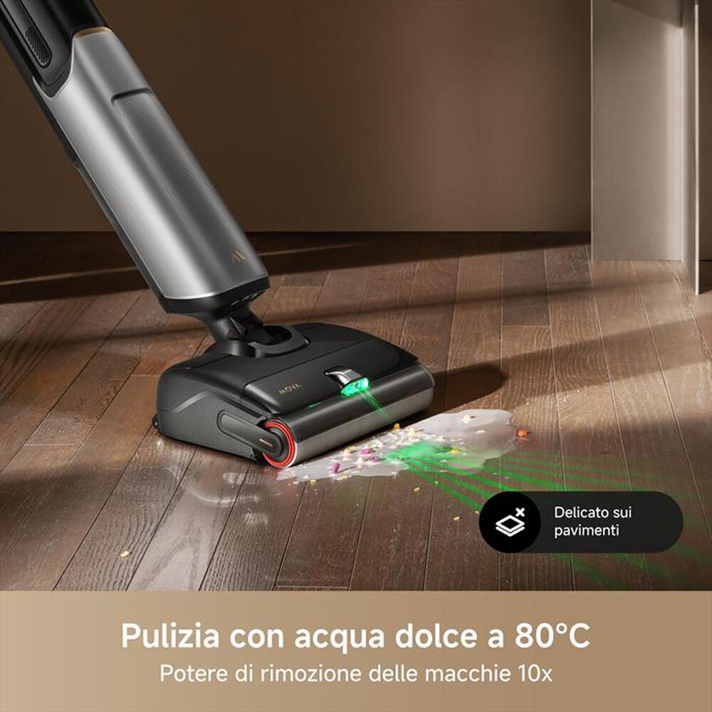 "MOVA - Scopa ricaricabile X4VIMPRO-Nero / Oro"