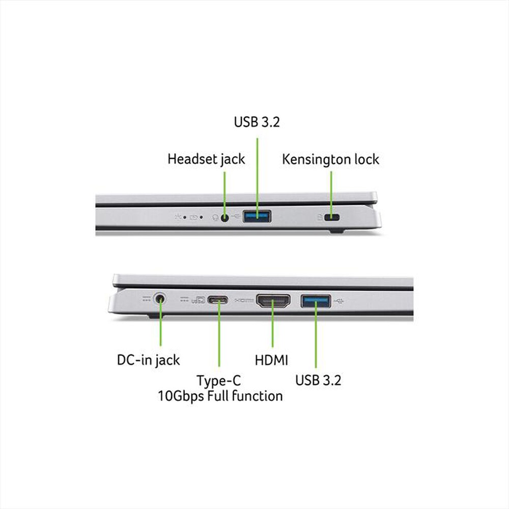 "ACER - Notebook Aspire 15.6 pollici A315-24P-R2KM-Silver"