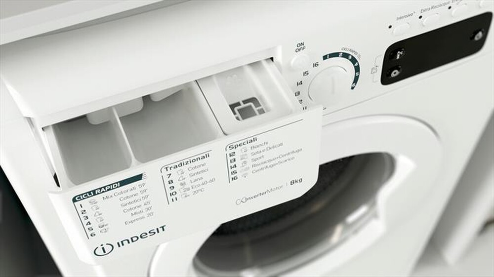 "INDESIT - Lavatrice EWE 81284 W IT 8 Kg Classe C"