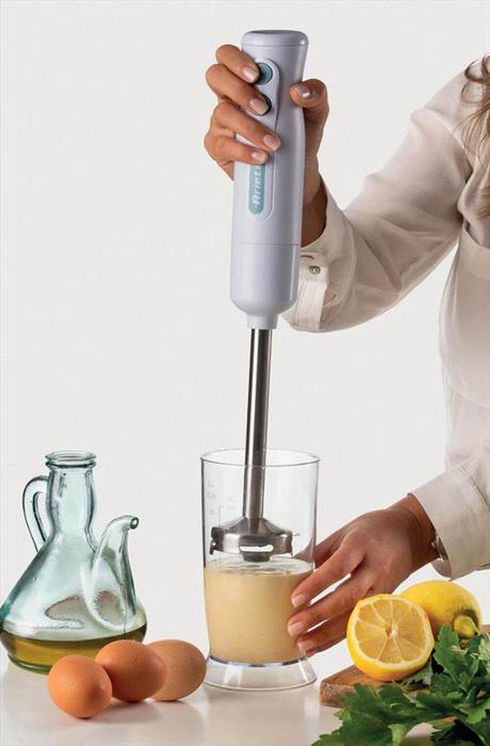 "ARIETE - 0601/1 Breakfast Frullatore a immersione 3in1 700W-bianco"