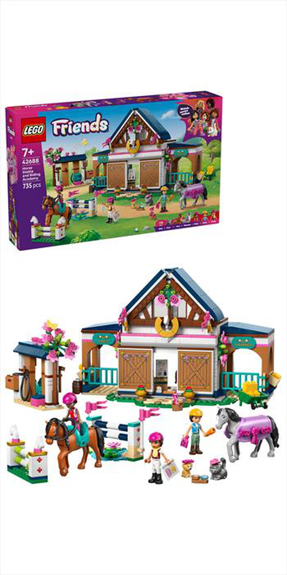 Immagine del prodotto LEGO - FRIENDS Scuderia e Accademia di equitazione -42688-Multicolore